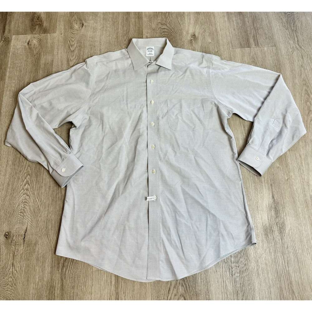 Brooks Brothers‎ Mens Slim Fit Non Iron Dress Shirt 17-36 Supima Cotton